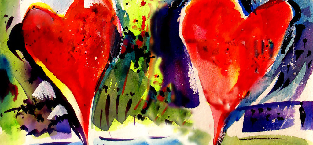 Art full of love and kisses for Valentine's Day