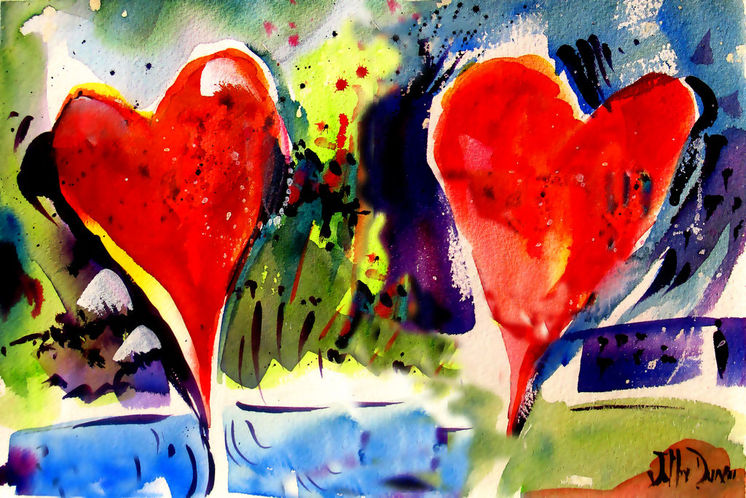 Arte lleno de amor y besos para San Valentín