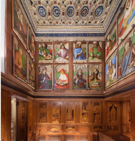 Studiolo of Federico da Montefeltro in the Palazzo Ducale d'Urbino.