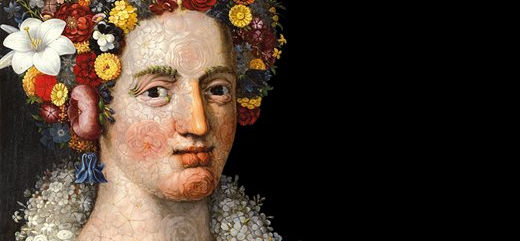 Giuseppe Arcimboldo. Two paintings of Flora