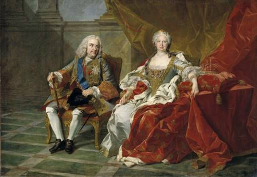 Retrato de Felipe V e Isabel de Farnesio (ca. 1743), Louis-MIchel van Loo, Museo del Prado (Madrid).