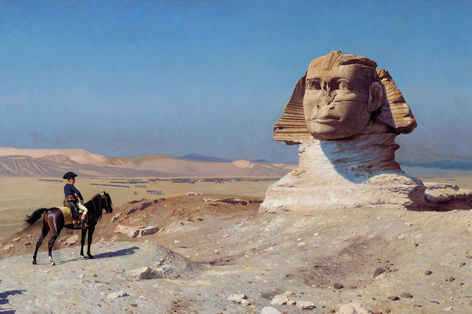 Bonaparte delante de la Esfinge (c. 1867), Jean-Léon Géróme, Hearst Castle (California).