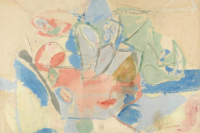 Mountains and Sea (1952), Helen Frankenthaler.