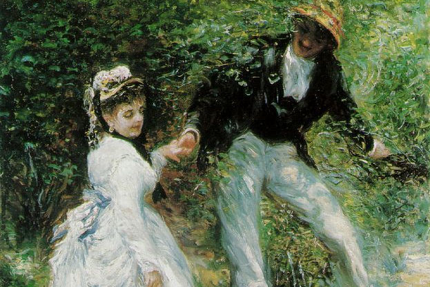 La Promenade (1870), Pierre-Auguste Renoir. Óleo sobre lienzo. 81,3 x 64,8 cm (The J. Paul Getty Museum)