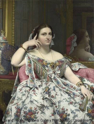 Jean Auguste Dominique Ingres (1780-1867) Madame Moitessier1856 (Oil on canvas).