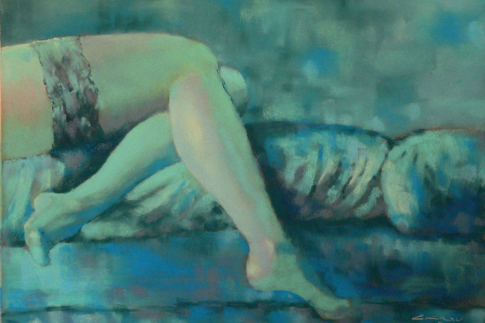 Mujer en azul II, Carlos Casu.