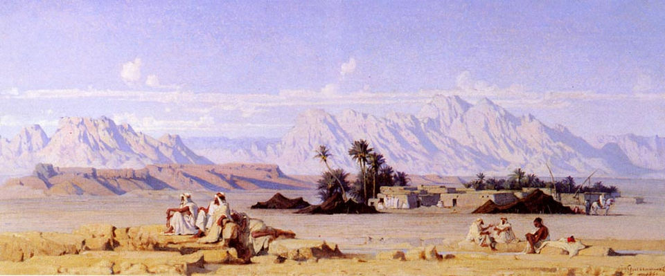 Oasis (1862), Gustave Guillaumet.