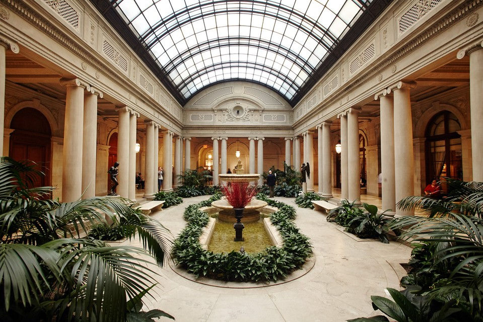 Courtyard of the Frick Collection designed by John Russell Pope in 1930.