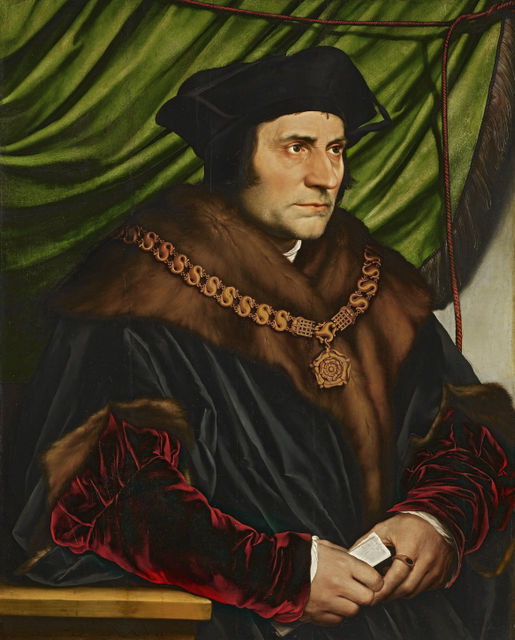 Retrato de Tomás Moro (1527), Hans Holbein the Younger, Frick Collection.