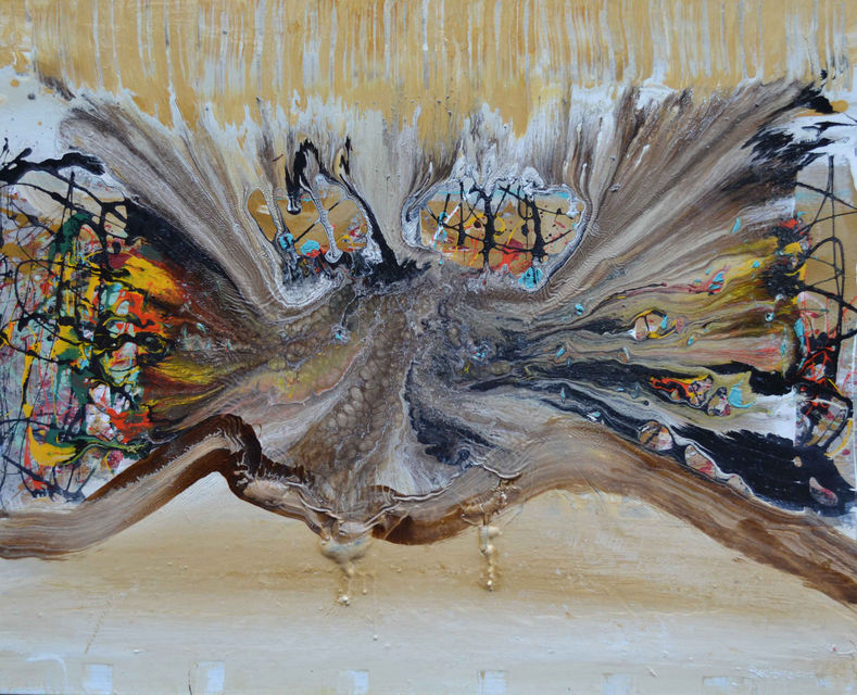 Expulsión, 110 x 90 cm, Darío Berterreche.