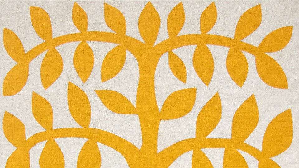 'Árbol' (2016), a large-format canvas by Antonio Ballester Moreno.