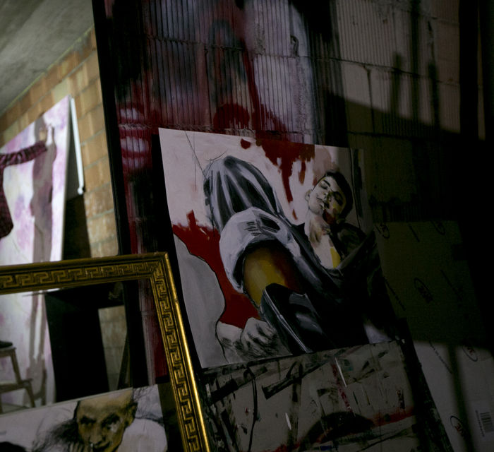 Claudia Barbu's studio.