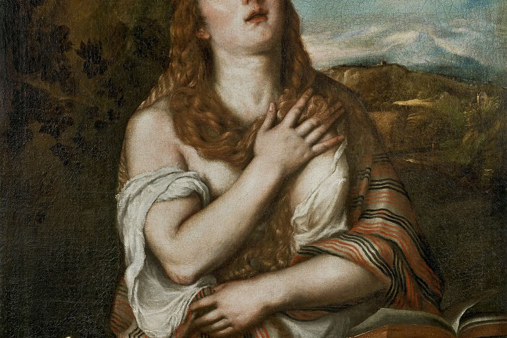 María Magdalena penitente, 1540-1548. Óleo sobre lienzo 125,6 x 94,7 cm. Colección privada.