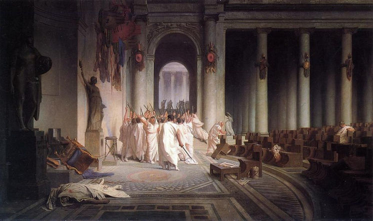 The classical gesture of death