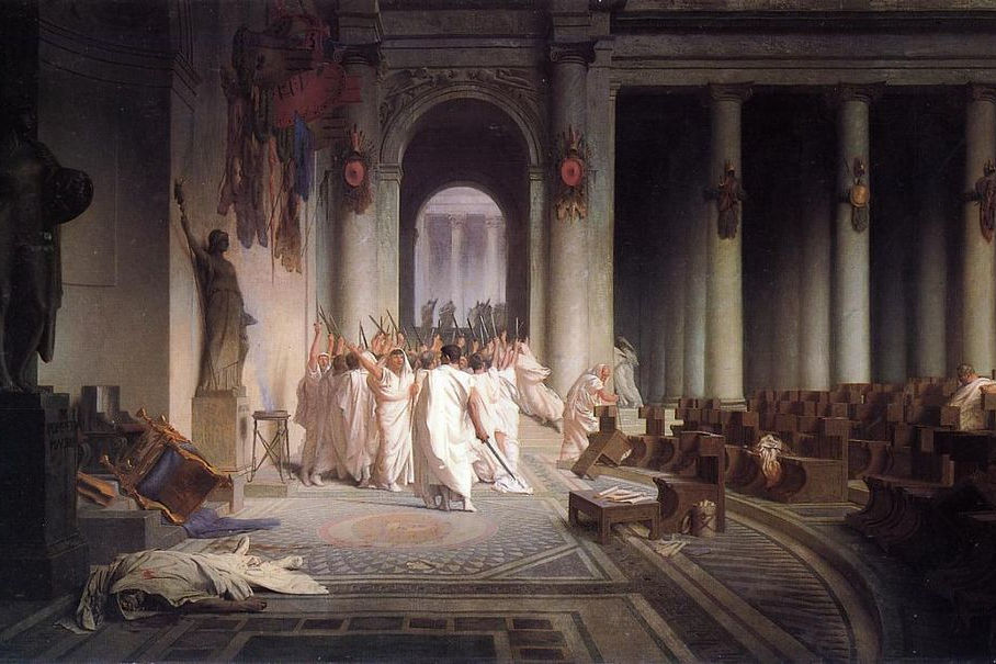 La muerte de César. 1867. Jean- Léon Gérôme.