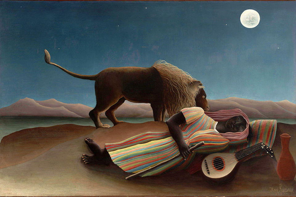 La gitana dormida. 1897. Henri Rousseau