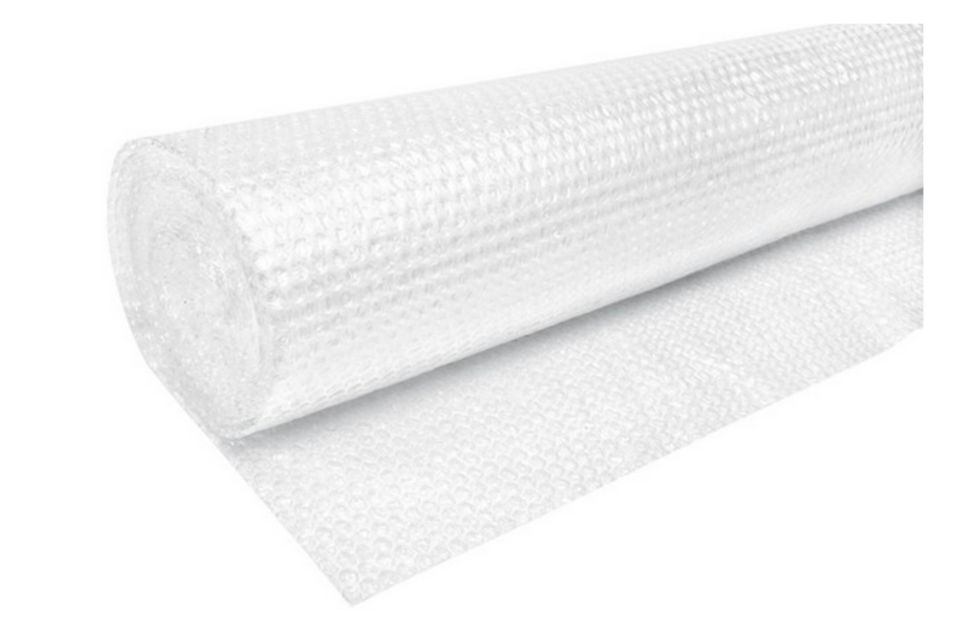 Bubble wrap and corner protectors protecting an artwork
