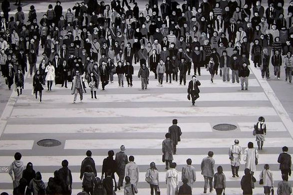 Crosswalk Tokyo B&W #2. Sócrates Rízquez