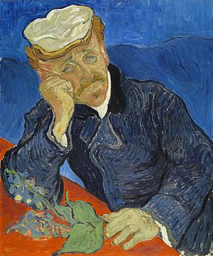 Doctor Gachet. 1890. Vincent van Gogh. An example of degenerate art, it was acquired by Goering
