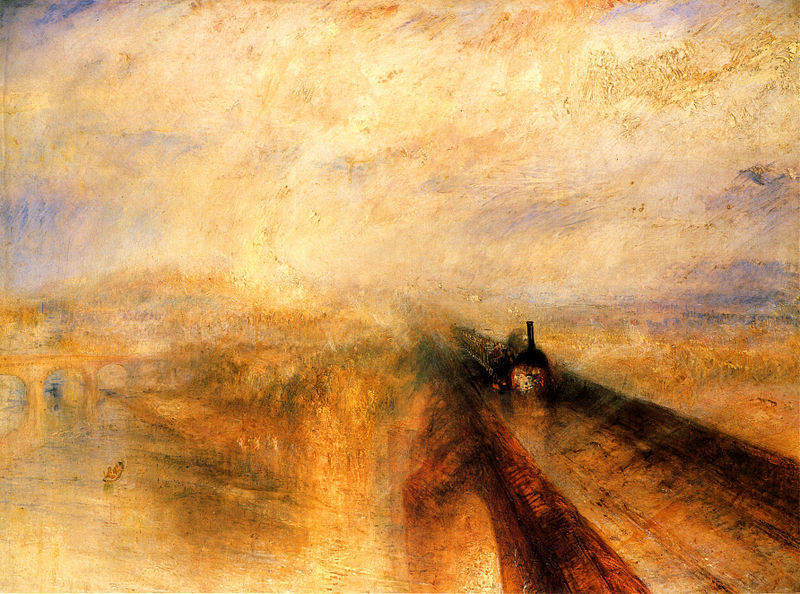 Lluvia, vapor y velocidad. El Gran Ferrocarril del Oeste. 1844. William Turner