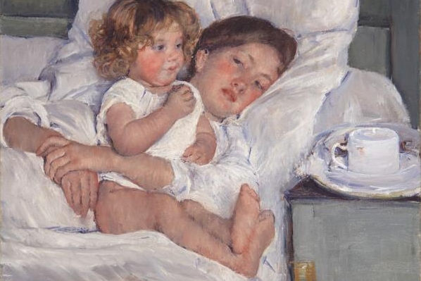Desayuno en la cama. Hacia 1897. Mary Cassatt