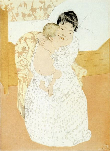 Niño desnudo. 1890- 1891. Mary Cassatt