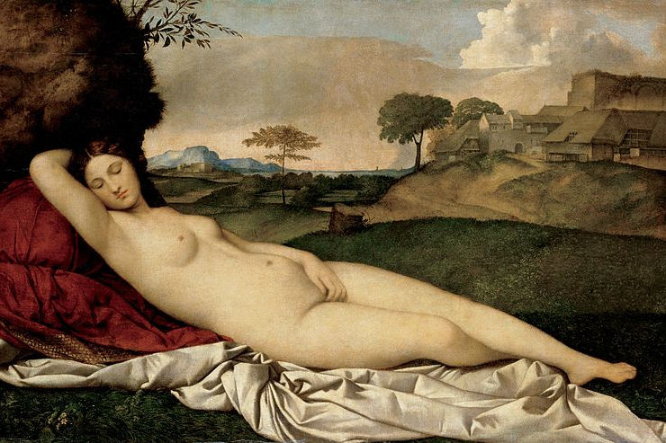 Venus dormida. Hacia 1510. Giorgione Barbarelli