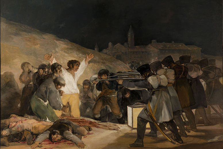 El 3 de mayo de 1808 en Madrid o Los fusilamientos. 1814. Francisco de Goya