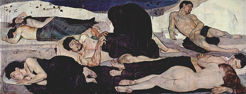 La Noche. 1889- 1890. Ferdinand Hodler