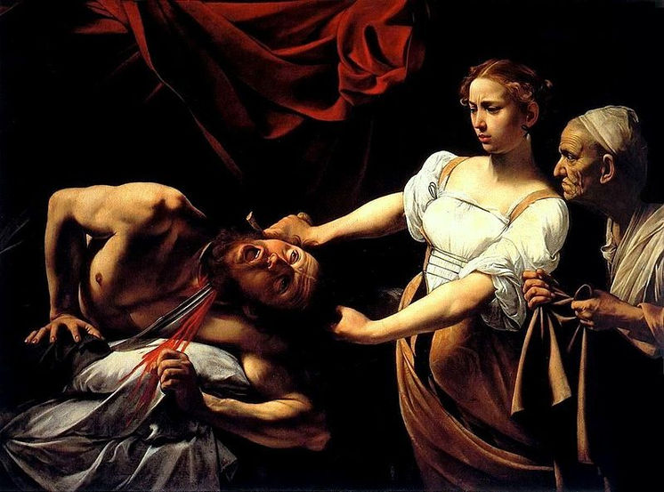 Caravaggio and Rembrandt, face to face