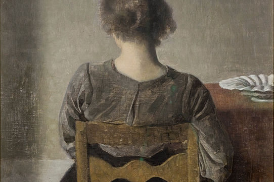 Descanso. 1905. Vilhelm Hammershoi