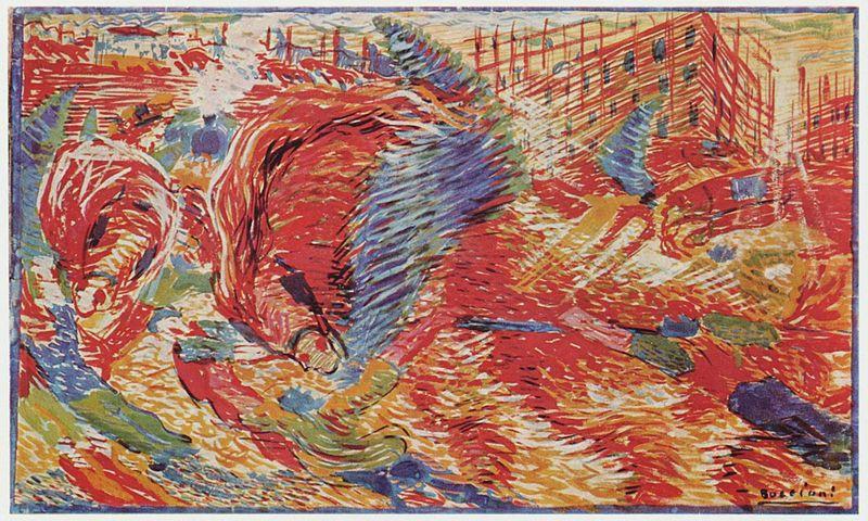La ciudad que surge. 1910. Umberto Boccioni
