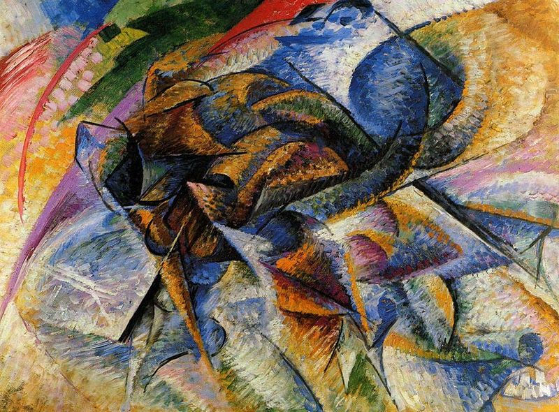 Dinamismo de un ciclista. 1913. Umberto Boccioni