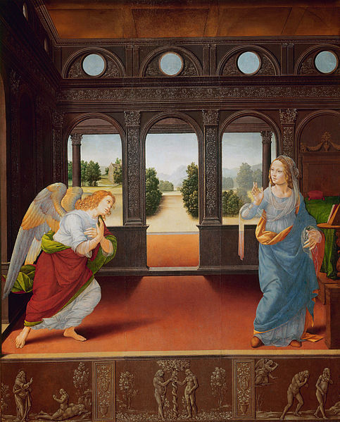 Anunciación. Hacia 1480. Lorenzo di Credi