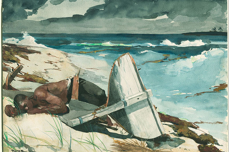 Después del huracán, Bahamas. 1899. Winslow Homer