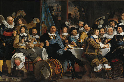 Banquete del gremio de los Ballesteros en la celebración del Tratado de Münster. 1648. Bartholomeus van der Helst