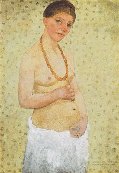 Autorretrato en el sexto aniversario. 1907. Paula Modersohn- Becker