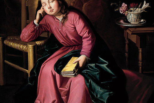 La Virgen niña dormida. Hacia 1655. Francisco de Zurbarán
