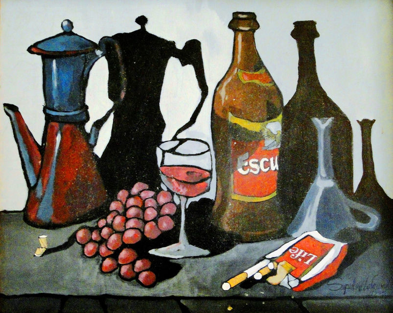 Pintura bodegón bohemio