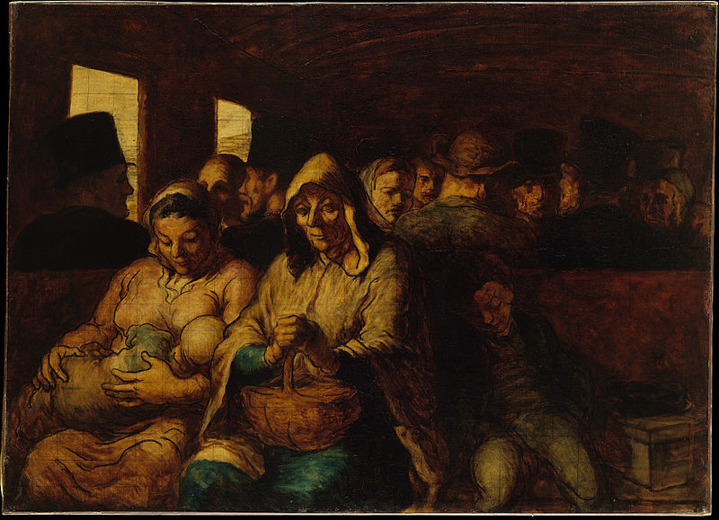 Vagón de tercera. c. 1862-1864. Honoré Daumier