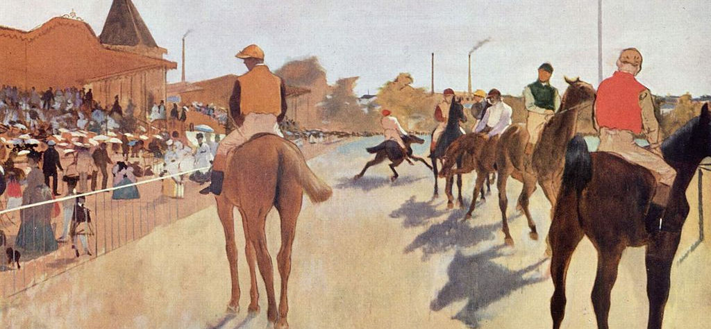 Degas y las carreras de caballos