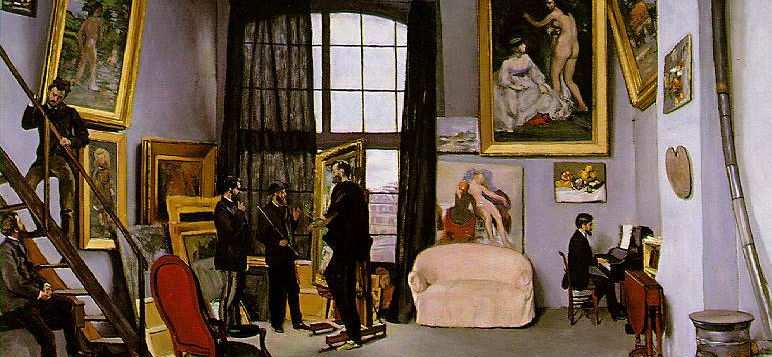 The painter's studio, the artist's most intimate side