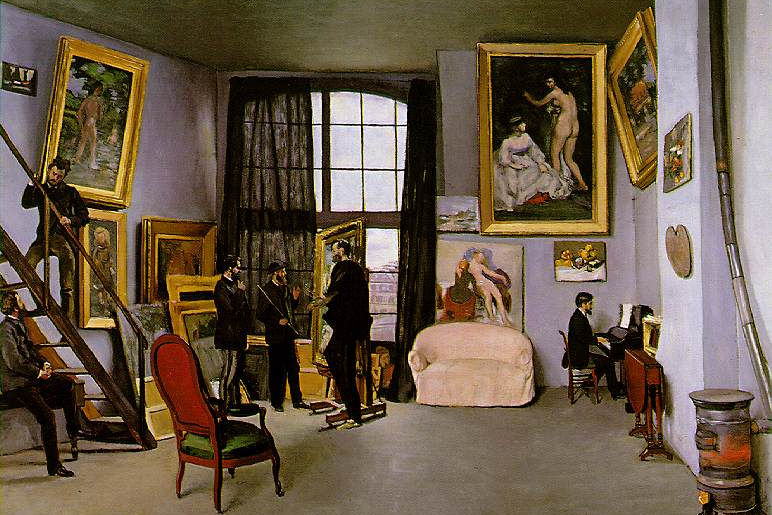 El taller de Bazille. 1870. Frédéric Bazille