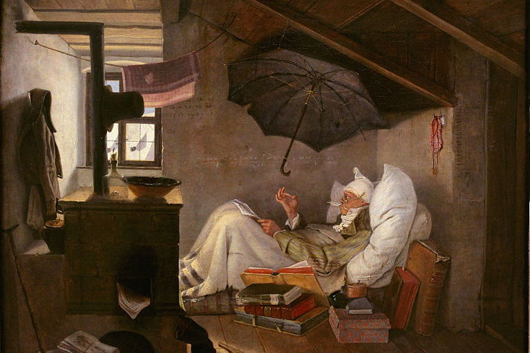 El poeta pobre. 1839. Carl Spitzweg