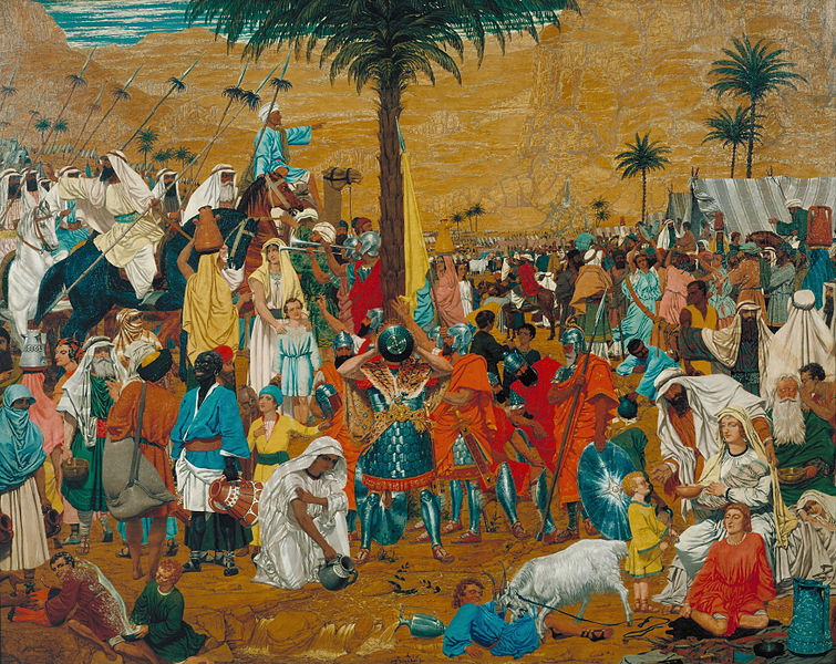 La huida a Egipto. Hacia 1849. Richard  Dadd