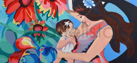Antonia Portalo: fantasía y colores del sentimiento maternal