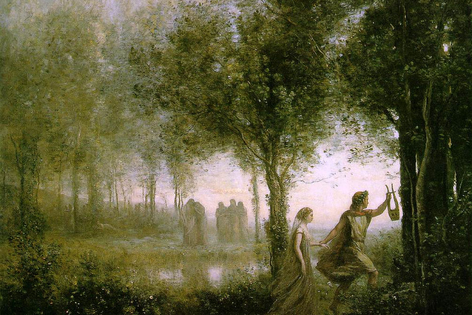 Orfeo y Eurídice. 1861. Camille Corot.