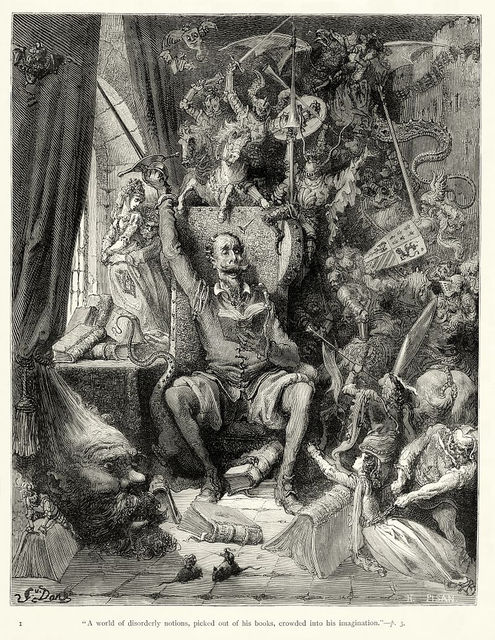 Ilustración de El Quijote. 1863. Gustave Doré