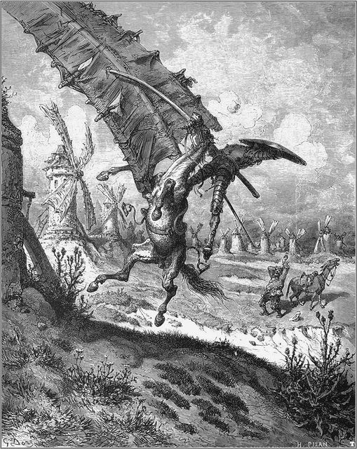 Ilustración de El Quijote. 1863. Gustave Doré