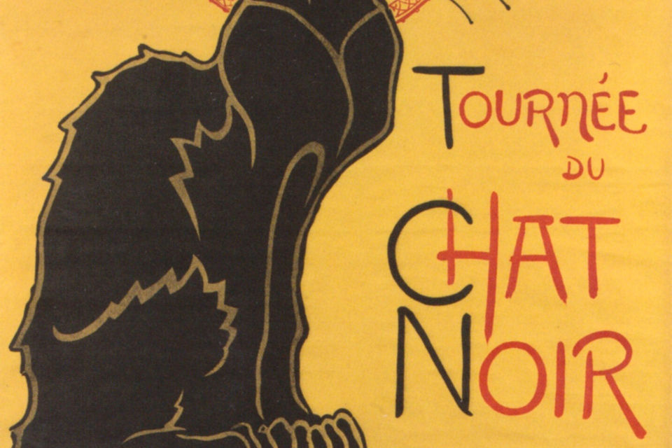 Cartel del Cabaret Chat Noir. 1896. Steinlen.